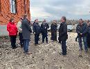 Глава района Валерий Лазарев провел выездное совещание на площадке строящегося храма преподобного Серафима Саровского