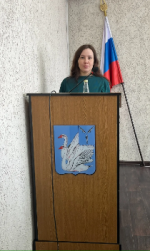 Начальник отдела культуры Олеся Шилина выступила с докладом на постоянно действующем совещании «Об итогах работы учреждений культуры за 2025 год и планах на 2026 год»