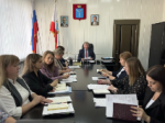 Глава района провел плановое совещание с заместителями, начальниками управлений и отделов, начальниками управлений и отделов