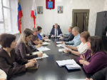 Глава района провел рабочую планерку с участием заместителей, начальников управлений и отделов 