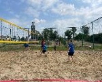 В День рождения Калининского района в селе Новые Выселки прошел турнир по пляжному волейболу.