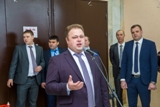 Торжественное открытие в городе Калининске кинотеатра "Победа"