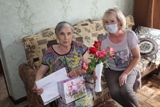 Труженица тыла из города Калининска Раиса Семёновна Ясиновская отметила свой 90-й юбилей