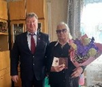 Поздравили с днем рождения бывшую малолетнюю узницу концлагеря Антонину Сергеевну Крестину.
