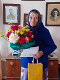 Труженица тыла из с. Симоновка Калининского района Анна Ивановна Федосеева отметила свой 90-летний юбилей!   