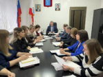 Глава района Валерий Лазарев провёл рабочую планерку с заместителями, начальниками управлений и отделов