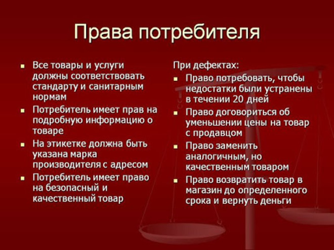 Права потребителей