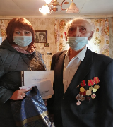 Труженик тыла из города Калининска Николай Степанович Хохлов отметил свой 90-летний юбилей
