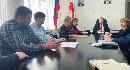 Глава района Валерий Лазарев провел рабочее совещание с представителями  "Саратовэнерго", филиала "Газпром газораспределение", по строительству модульного спортивного зала. 