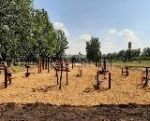 В Озёрках расширяется и благоустраивается сельский парк.