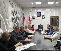 Глава района В.Г. Лазарев провел  планерку с заместителями, начальниками управлений и отделов администрации района.