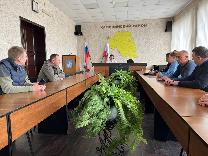 Рабочее совещание по благоустройству территории около строящегося храма преподобного Серафима Саровского
